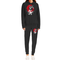 Japanese Samurai Fire Warrior Swords Retro Japan Calligraphy Hoodie & Jogger Set | Artistshot