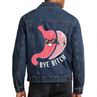 Gastric Sleeve Bye Bitch Bariatric Surgery Medical Alert Men Denim Jacket | Artistshot