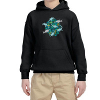 Swimming With Plesiosaurs - Cute Prehistoric Animal Design Youth Hoodie | Artistshot