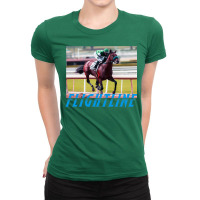 Flightline   Classic Horseracing Ladies Fitted T-shirt | Artistshot