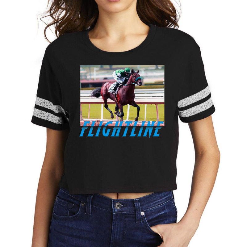 Flightline   Classic Horseracing Scorecard Crop Tee by senkovdenairp | Artistshot