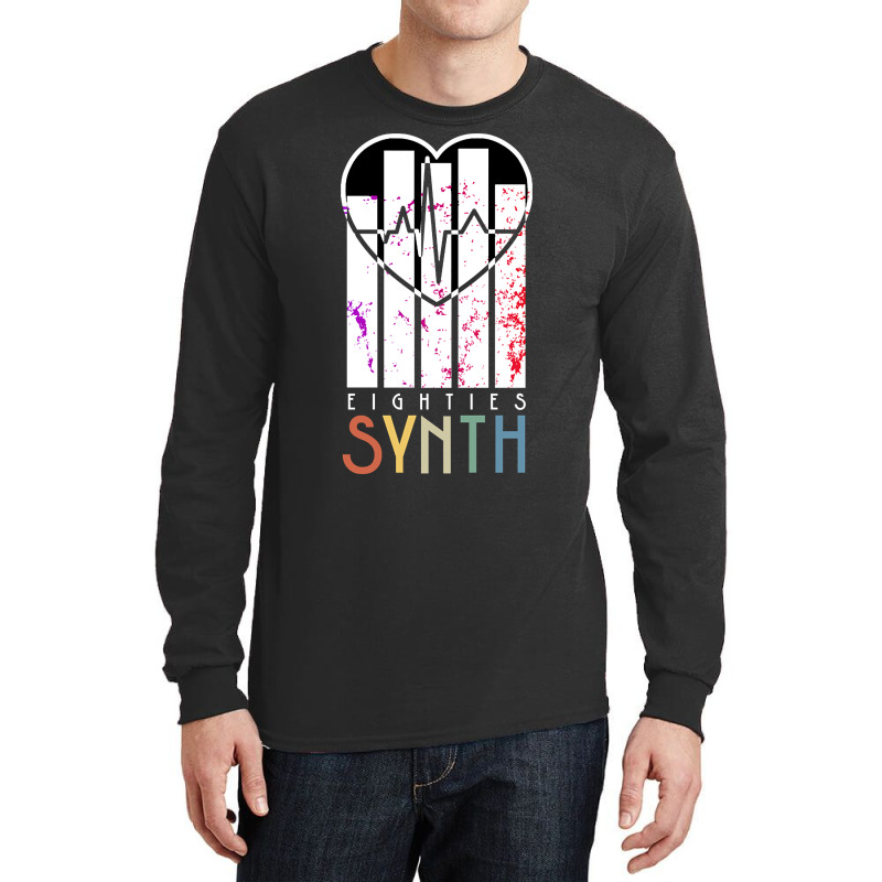 Vintage 80s Synthesizer Music Scene 'eighties Synth' Long Sleeve Shirts | Artistshot