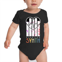 Vintage 80s Synthesizer Music Scene 'eighties Synth' Baby Bodysuit | Artistshot