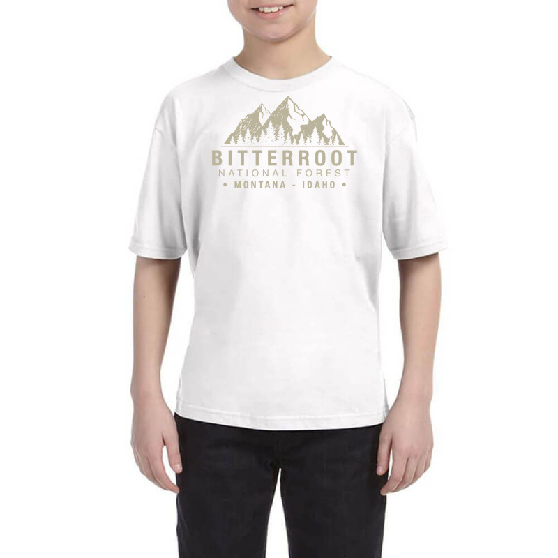 Bitterroot National Forest Montana Idaho Pullover Youth Tee by ElizabethAtist | Artistshot