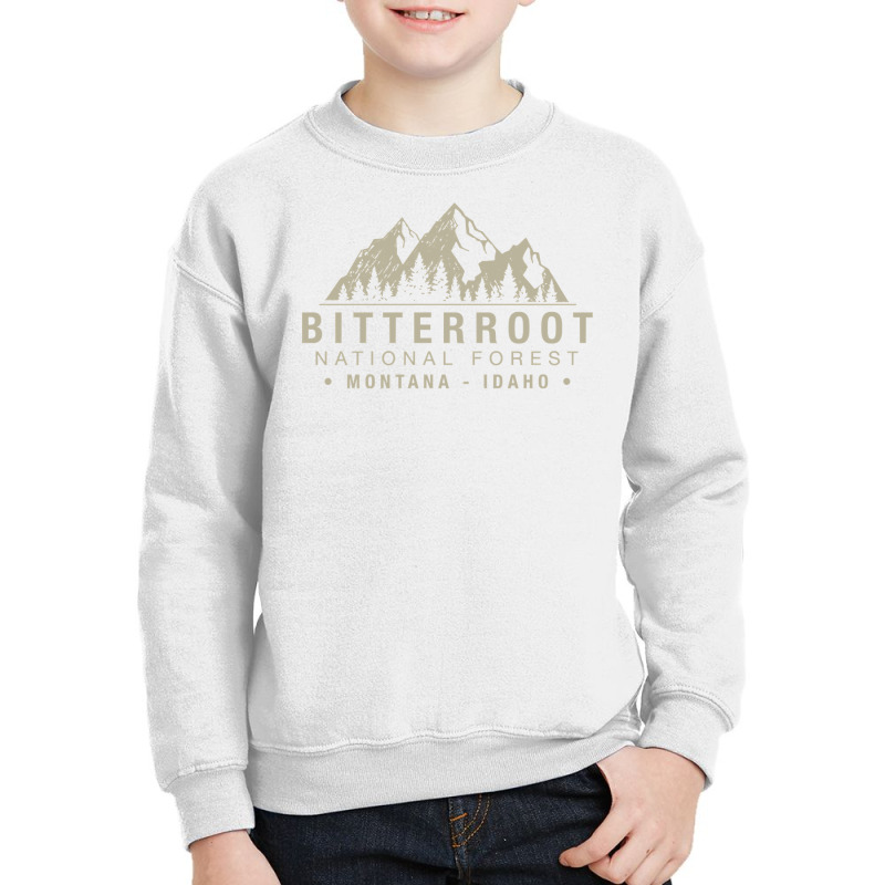 Bitterroot National Forest Montana Idaho Pullover Youth Sweatshirt by ElizabethAtist | Artistshot