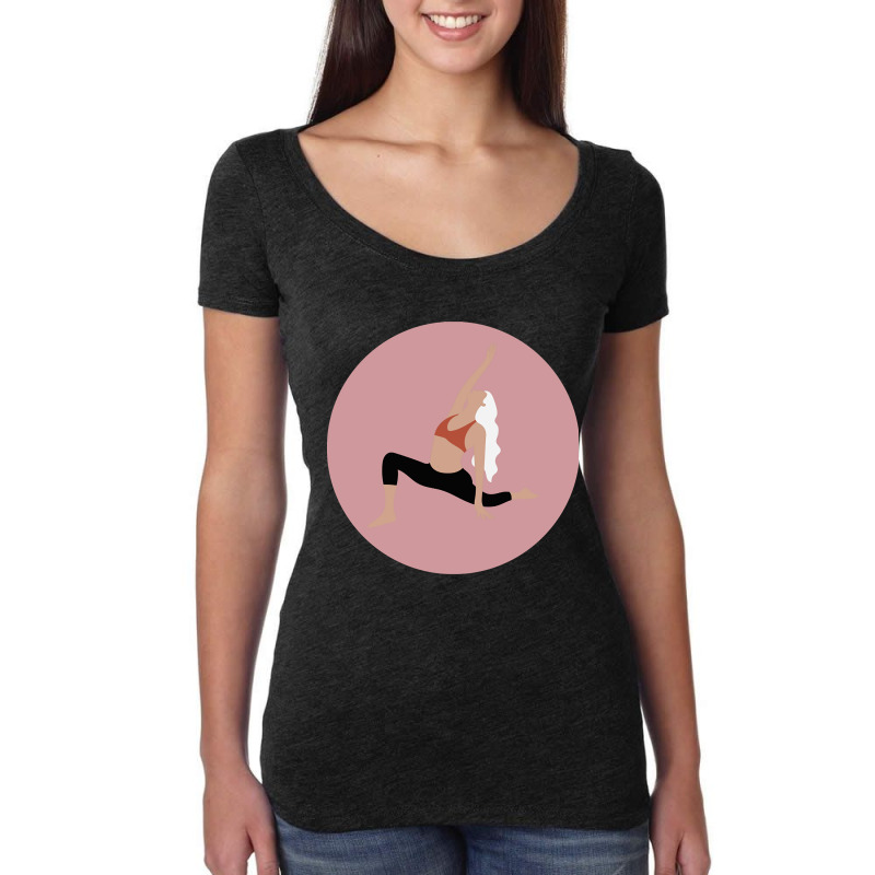 Yoga - Graphics Collection - Cover 1 Women's Triblend Scoop T-shirt by greggjvandervor | Artistshot