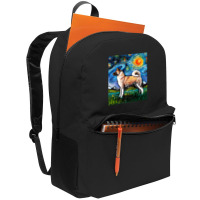 Akita Inu Starry Night Impressionist Dog Art By Aja Premium T Shirt Backpack | Artistshot