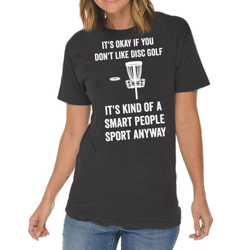 Smart People Sport Disc Golf Vintage T-shirt | Artistshot