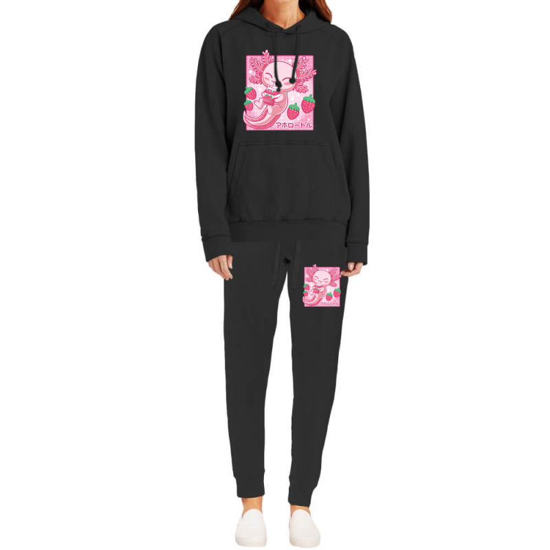 Japanese Strawberry Milk Shake Anime Pink Kawaii Aesthetic Axolotl Mat Hoodie & Jogger set by Min05 | Artistshot