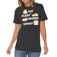 Guinea Pig T  Shirt Eat Sleep Wheek Guinea Pig Rodent Cavies Cavy Pet Vintage T-shirt | Artistshot