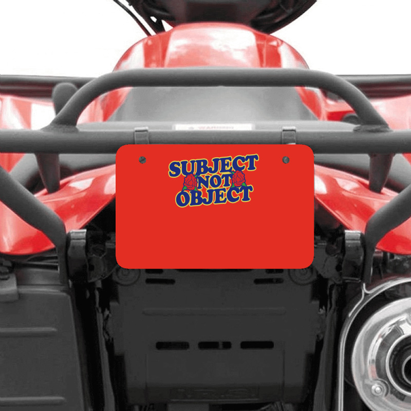 Subject Not Object Atv License Plate | Artistshot