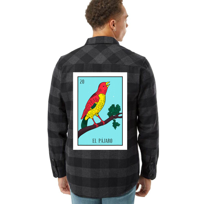 El Pajaro Lottery Card Gift The Bird Card Mexican Lottery Flannel Shirt | Artistshot