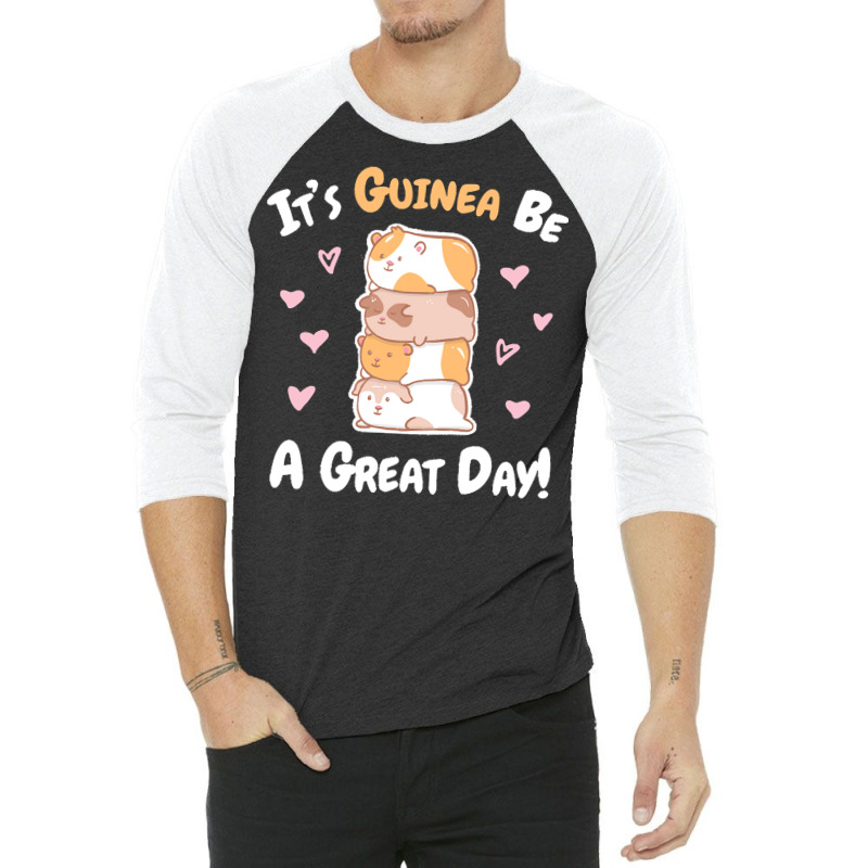 Guinea Pigs T  Shirt Guinea Pig   Guinea Be A Great Day T  Shirt 3/4 Sleeve Shirt | Artistshot