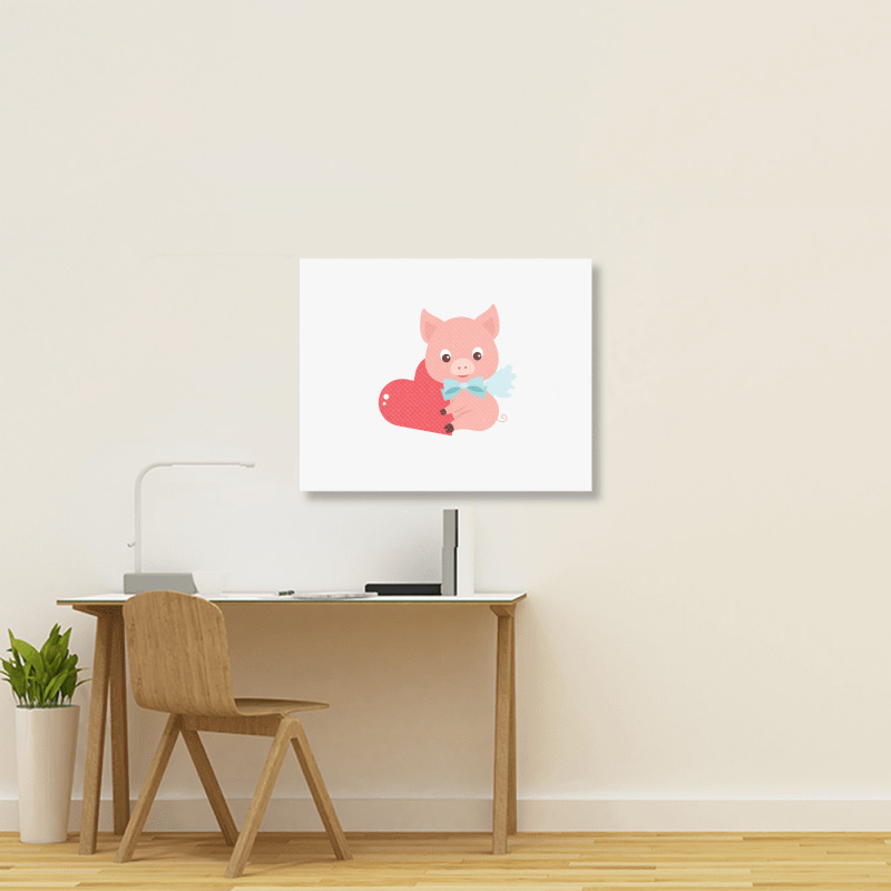 Guinea Pig Funny Landscape Canvas Print | Artistshot