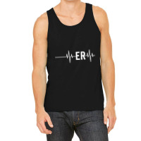 Emergency Medicine Physician Nurse Gift Er Heartbeat Tank Top | Artistshot