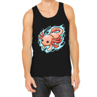 Kawaii - Mexican Sea Life - A Swimming Axolotl Tank Top | Artistshot