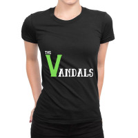 The Vandals Green And White Ladies Fitted T-shirt | Artistshot