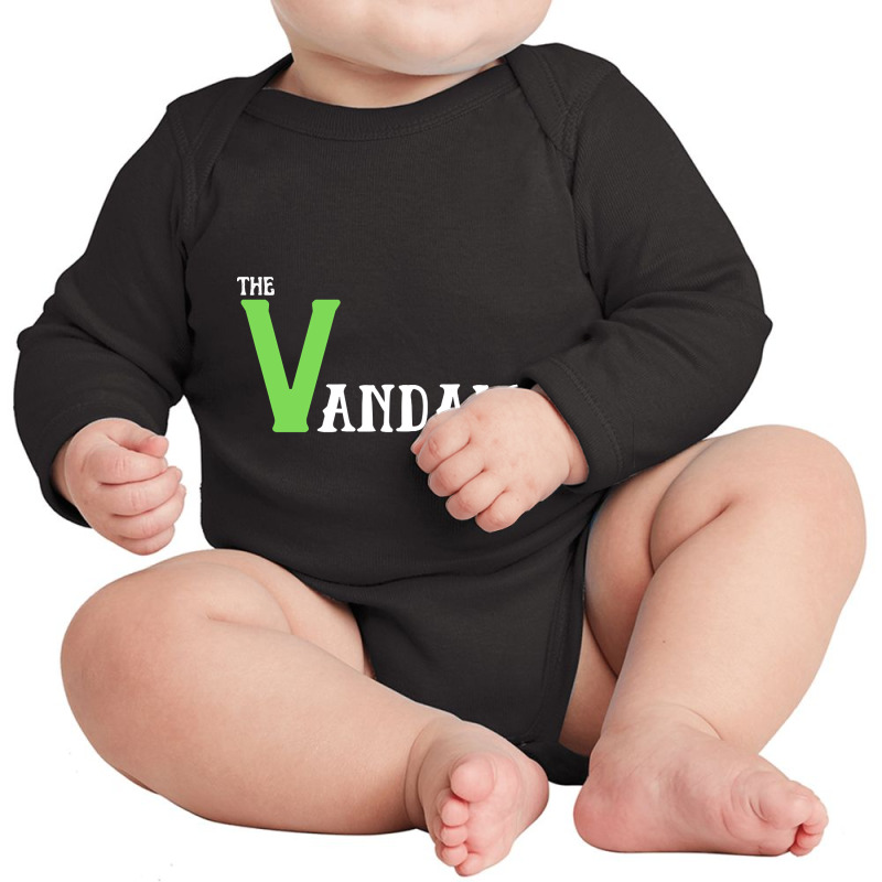 The Vandals Green And White Long Sleeve Baby Bodysuit by Sizemore Adame | Artistshot