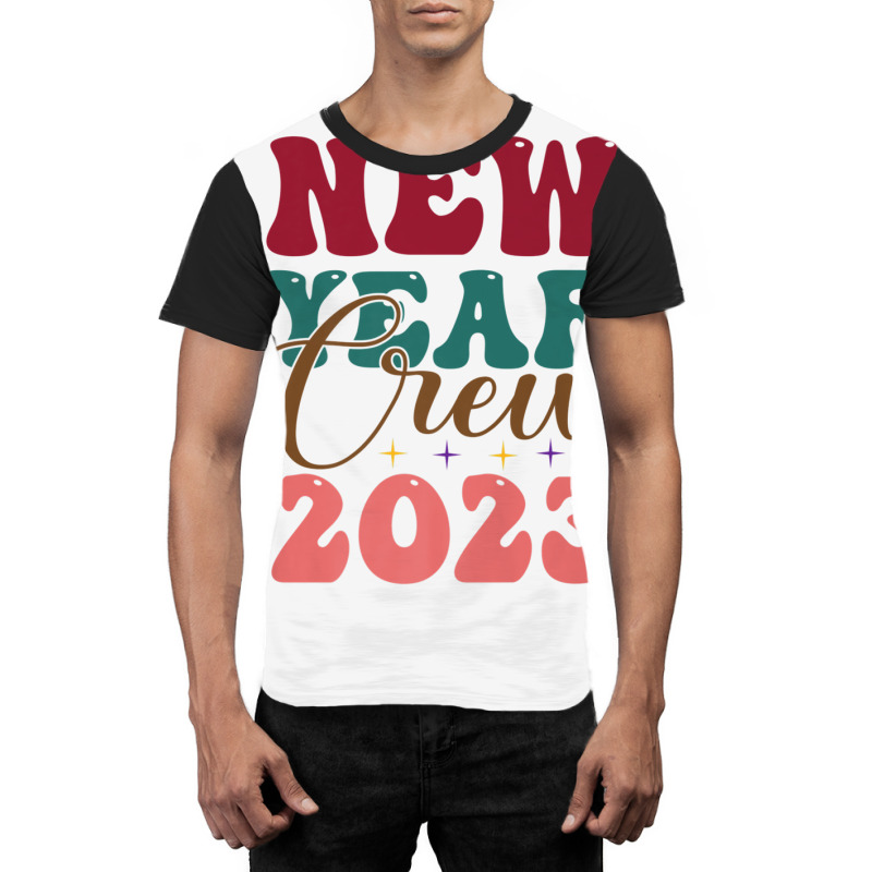 Goodbye 2022 Hello 2023, New Year Crew 2023 Graphic T-shirt | Artistshot