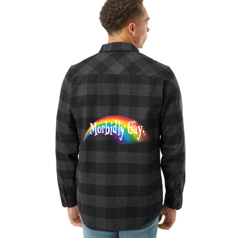 Morbidly Gay Flannel Shirt by laurynvanhoose | Artistshot