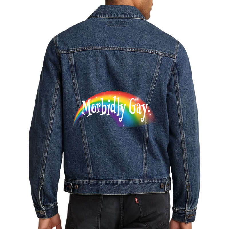 Morbidly Gay Men Denim Jacket by laurynvanhoose | Artistshot