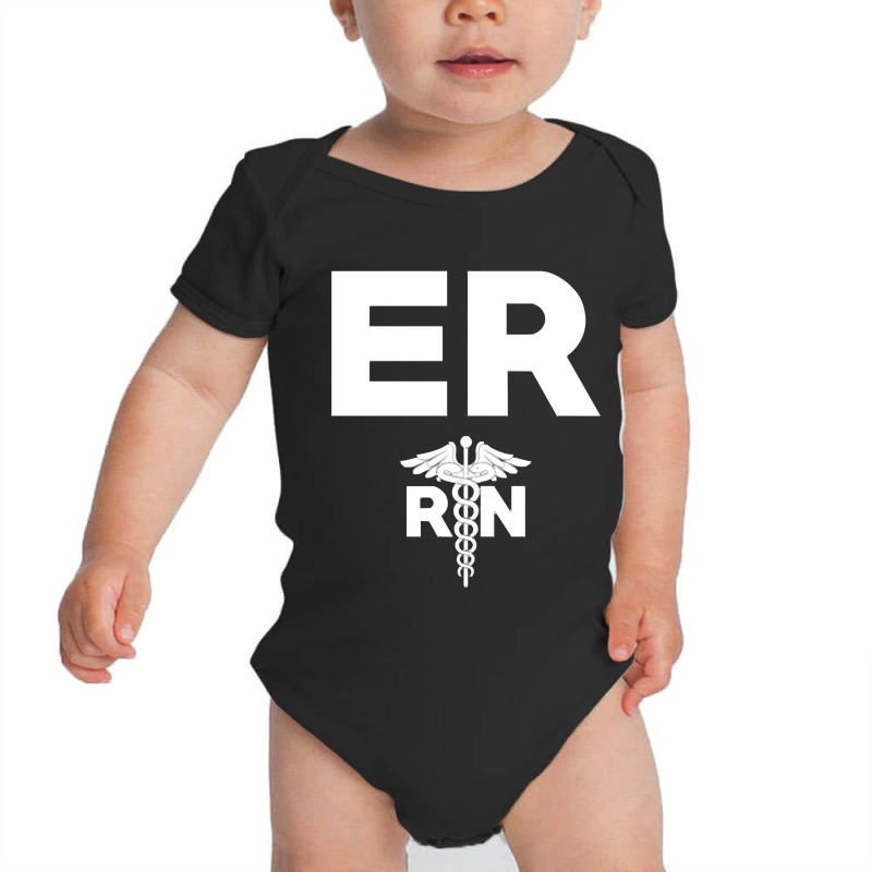 Emergency Room Registered Nurse Hospital Rn Staff Baby Bodysuit | Artistshot