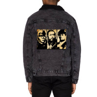 Hawaiian Kingdom King Kamehameha, King Kalakaua, Queen Liliuokalani By Unisex Sherpa-lined Denim Jacket | Artistshot