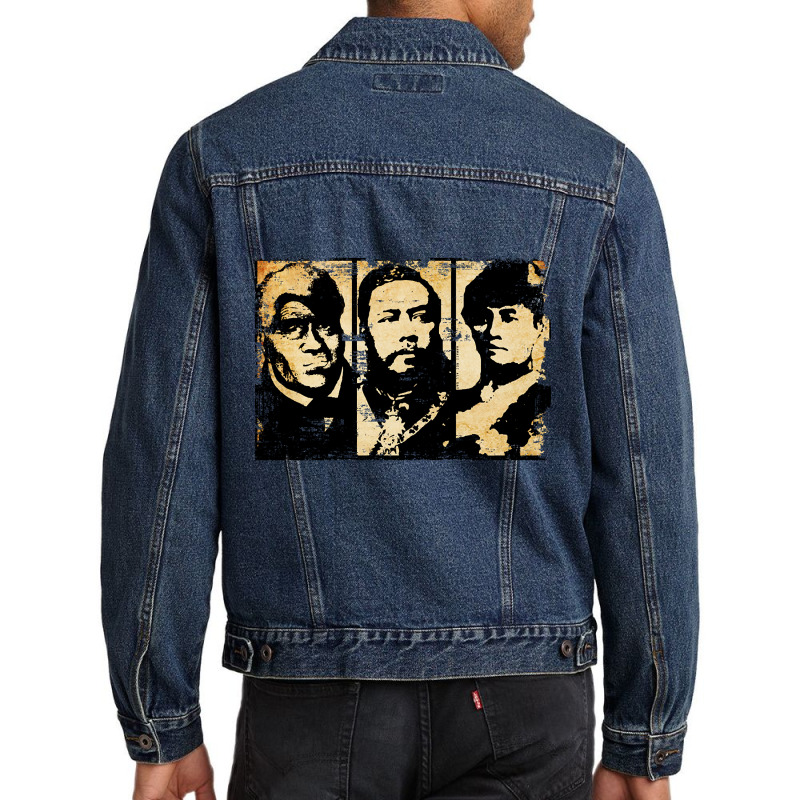 Hawaiian Kingdom King Kamehameha, King Kalakaua, Queen Liliuokalani By Men Denim Jacket | Artistshot