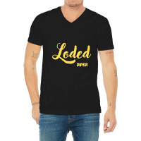 Loded Diper Design V-neck Tee | Artistshot