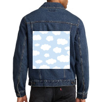 Cute Fluffy Cloud Men Denim Jacket | Artistshot