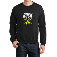 Rock With The Lightning Bolt Guitars Crewneck Sweatshirt | Artistshot