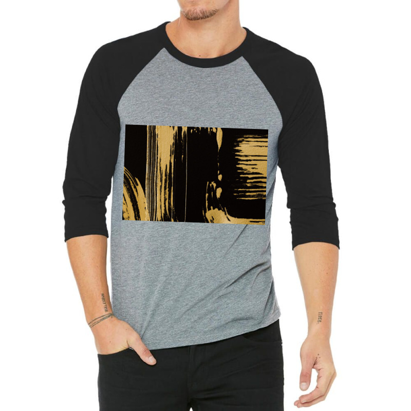 Gold Textured 3/4 Sleeve Shirt by ElaineABernard | Artistshot