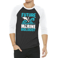 Future Marine Biologist Ocean Life Biology Student 3/4 Sleeve Shirt | Artistshot