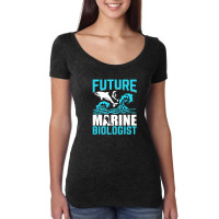 Future Marine Biologist Ocean Life Biology Student Women's Triblend Scoop T-shirt | Artistshot