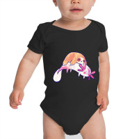 Little Sloth And Big Axolotl Watercolor Baby Bodysuit | Artistshot