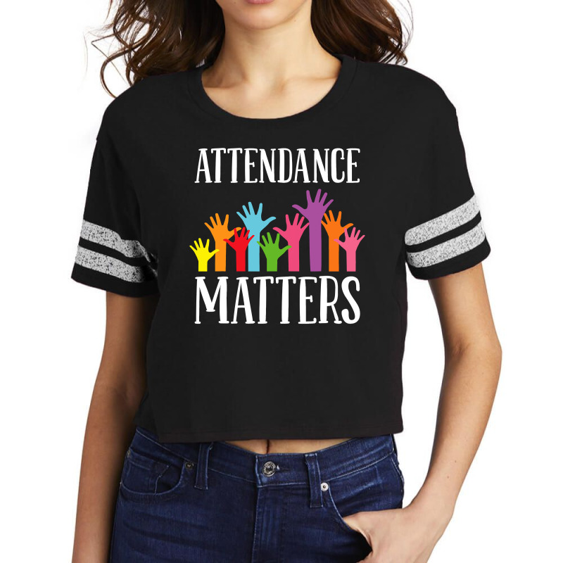 Attendance Matters – Class Attendance Office Workers Clerk Scorecard Crop Tee by HANANELArtist | Artistshot