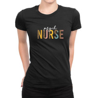 Leopard Psych Nurse Psychiatric Nurse Registered Nurse Rn Ladies Fitted T-shirt | Artistshot