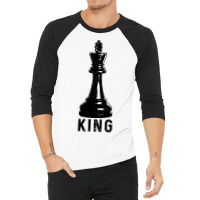 Mens Chess Player King Vintage Halloween Costume Chess Master 3/4 Sleeve Shirt | Artistshot