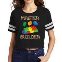 Brick Builder Blocks Building Master Builder Funny Toys Kids Scorecard Crop Tee | Artistshot