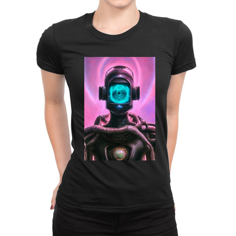 Futuristic Android Robot Ea72b9 Ladies Fitted T-Shirt by LisaBurlingame | Artistshot