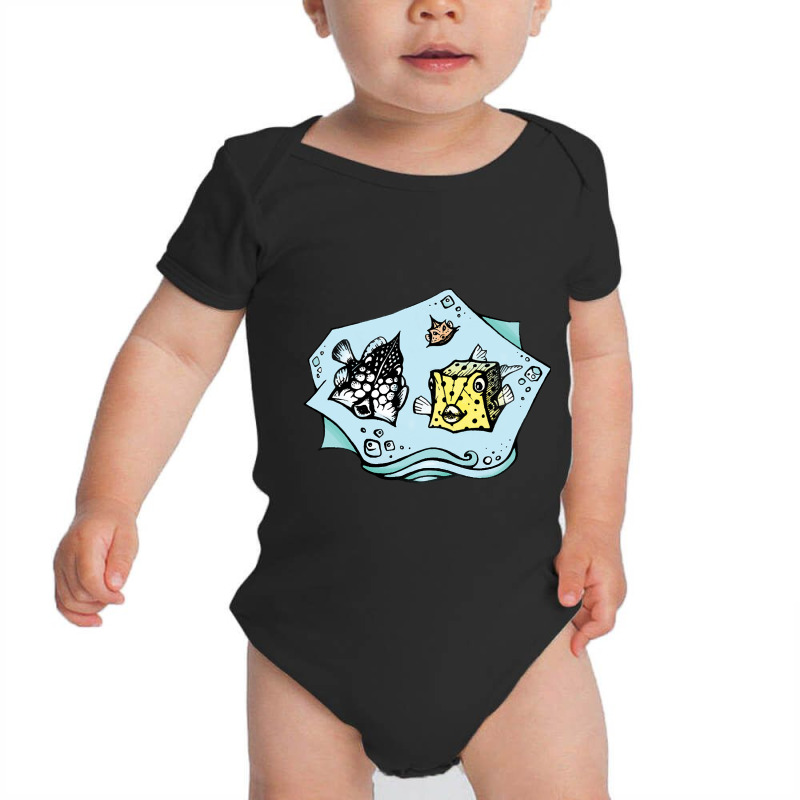 Funny Angular Boxfishes Baby Bodysuit by Crews Micki | Artistshot