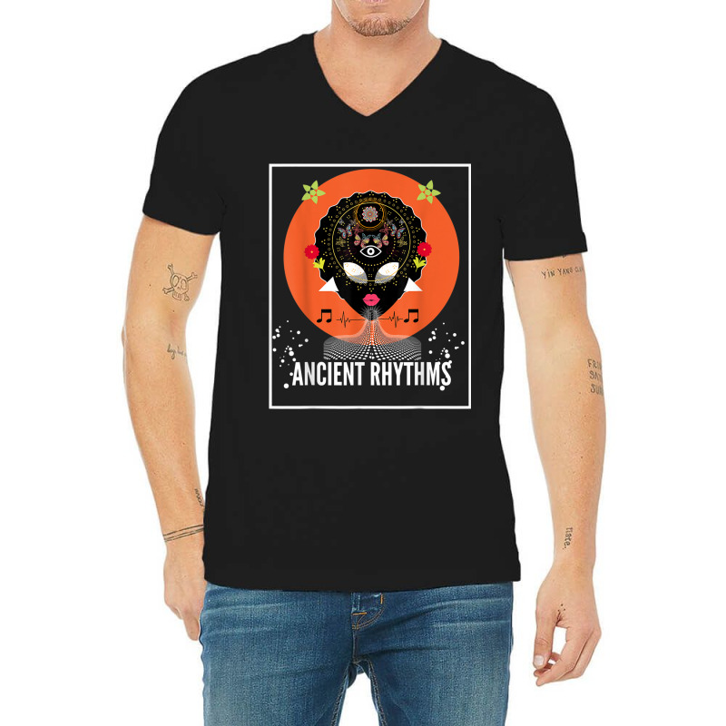 Ancient Rhythms - Empowered Ritual Initiation V-Neck Tee by SHANNONRENNAN | Artistshot