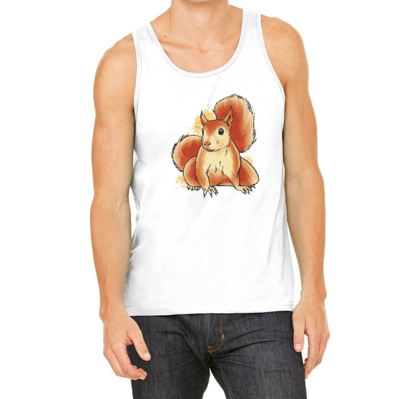 Cute Watercolor Squirrel For Squirrel Colorful Pop Art Style Tank Top | Artistshot