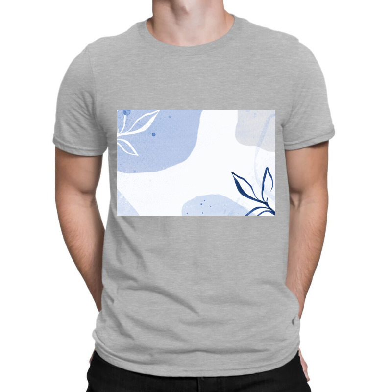 Patterned Blue Background T-Shirt by ElaineABernard | Artistshot