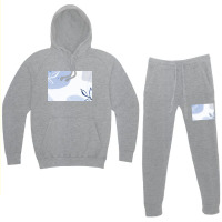 Patterned Blue Background Hoodie & Jogger Set | Artistshot