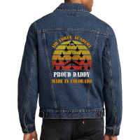 Proud Usaf Daddy Dilfs Air Force Academy Dad And Daughter Men Denim Jacket | Artistshot