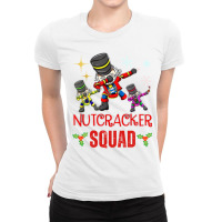 Nutcracker Squad Ballet Dance Matching Family Christmas Pjs Ladies Fitted T-shirt | Artistshot