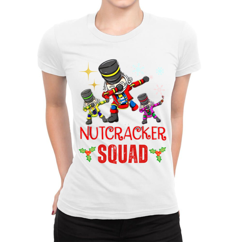 Nutcracker Squad Ballet Dance Matching Family Christmas Pjs Ladies Fitted T-Shirt by JESSICAFRANKLIN | Artistshot