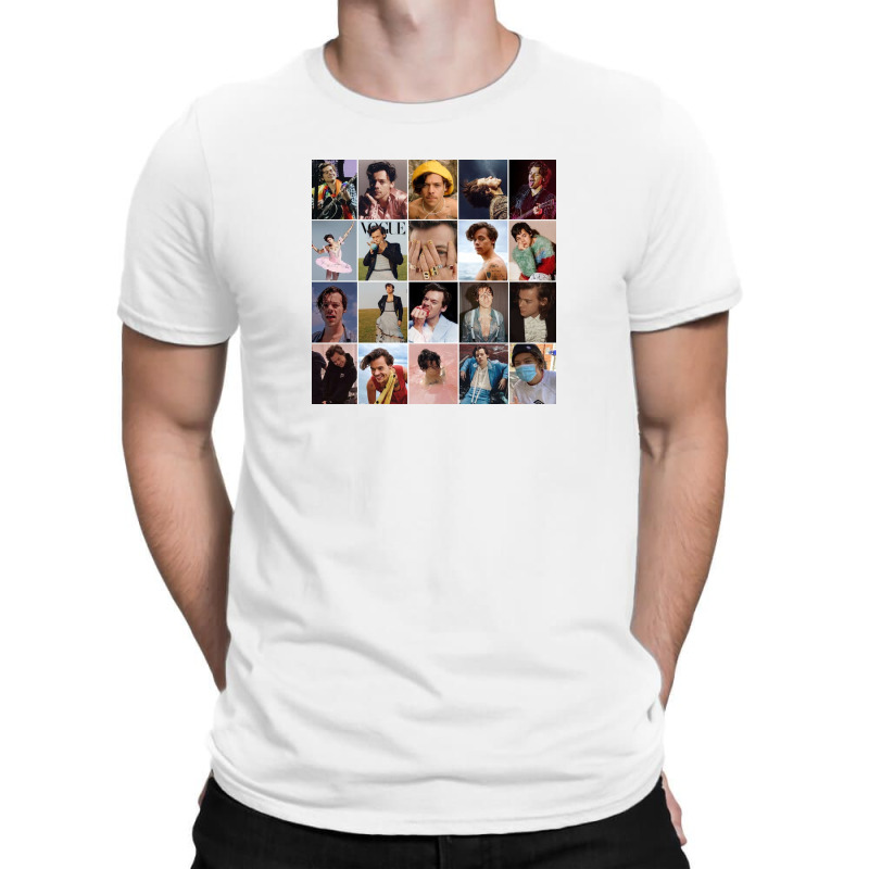 H. Styles Aesthetic Wall Collage T-shirt | Artistshot