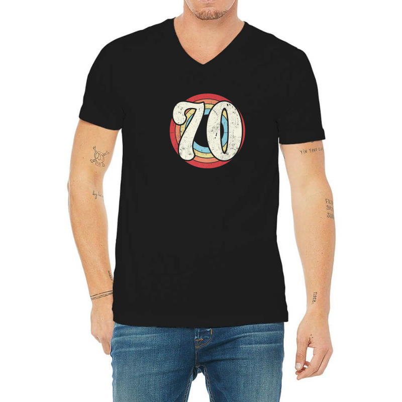 Retro Year 1970 Shirt Team Sports Number 70 / Seventy V-neck Tee | Artistshot